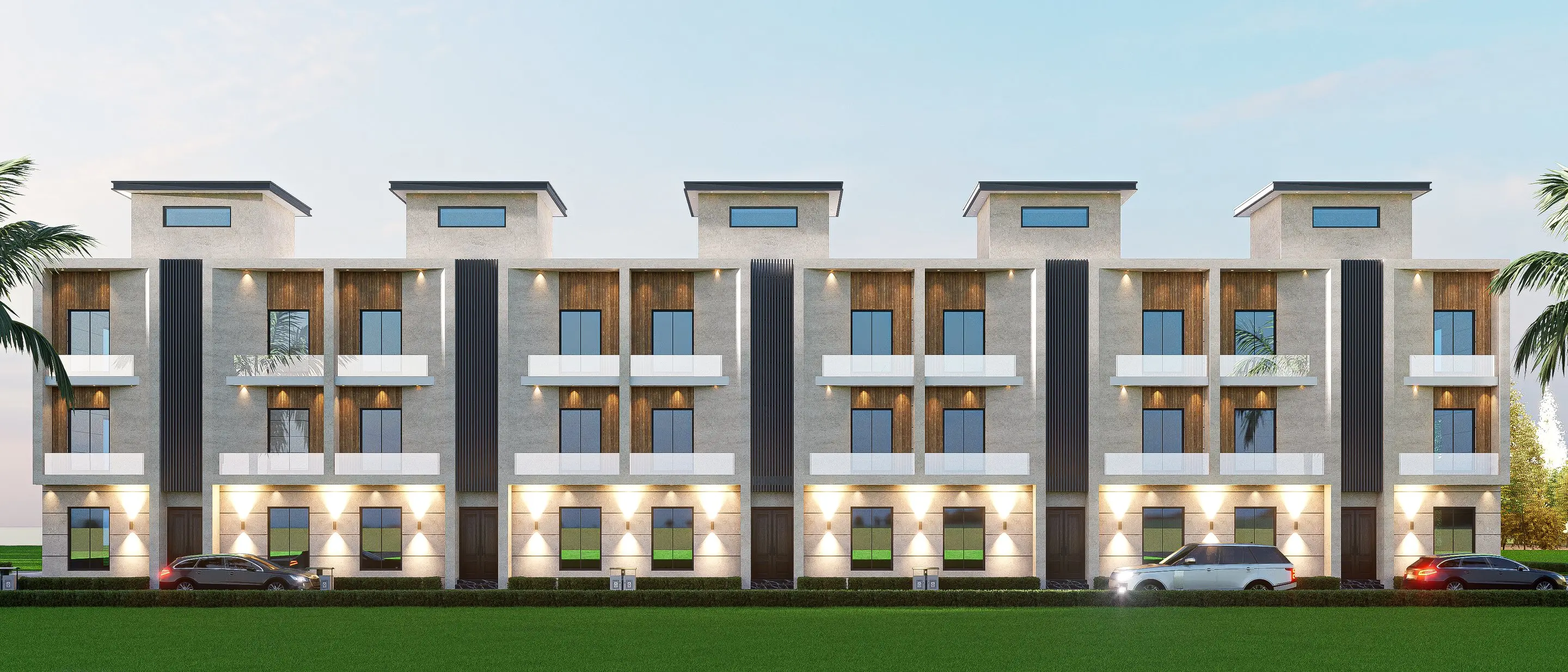 Luxury Pine Villas townhouse row